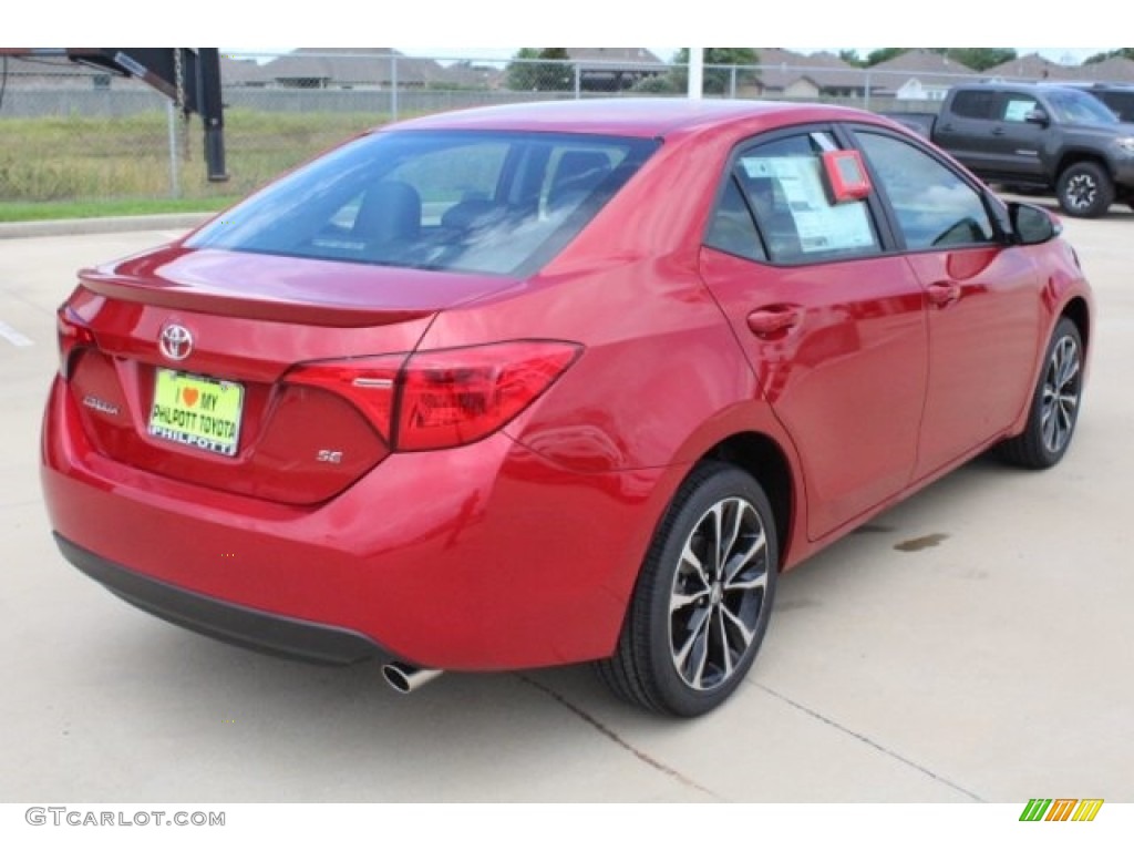 2019 Corolla SE - Barcelona Red Metallic / Black photo #8