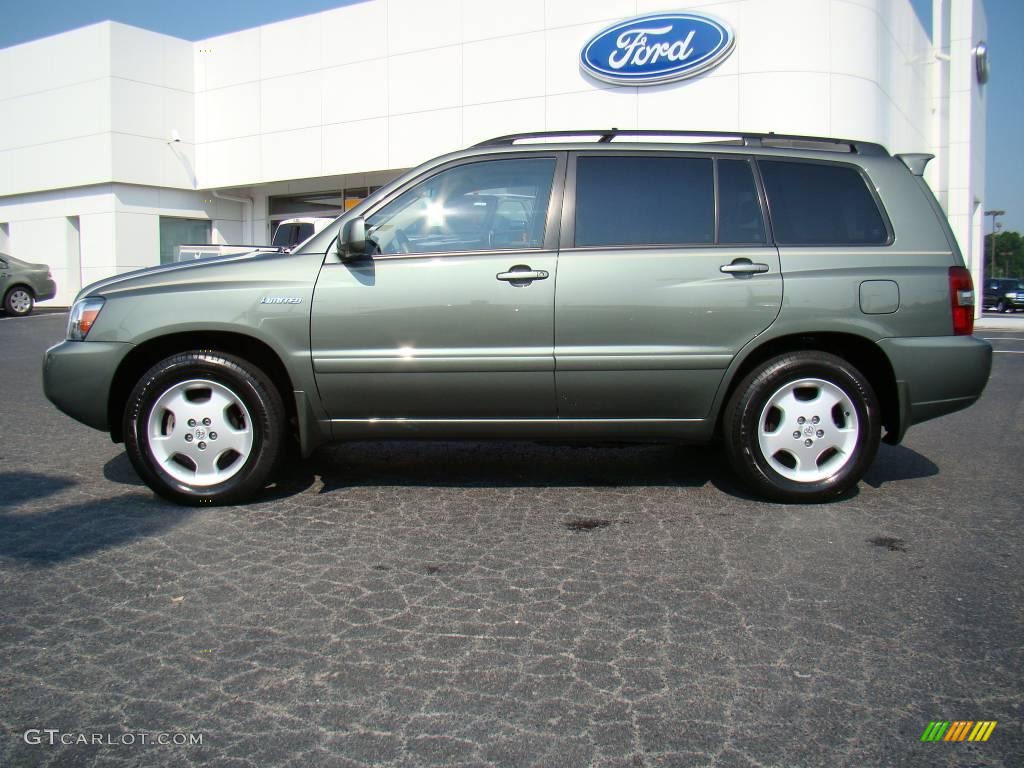2005 Highlander Limited - Oasis Green Pearl / Ivory photo #5
