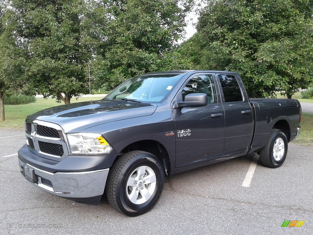 2018 1500 Tradesman Quad Cab 4x4 - Granite Crystal Metallic / Black/Diesel Gray photo #2