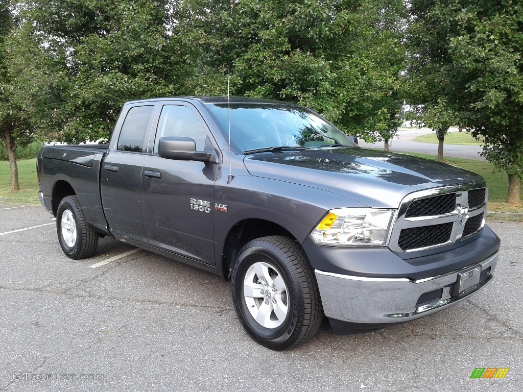 2018 1500 Tradesman Quad Cab 4x4 - Granite Crystal Metallic / Black/Diesel Gray photo #4