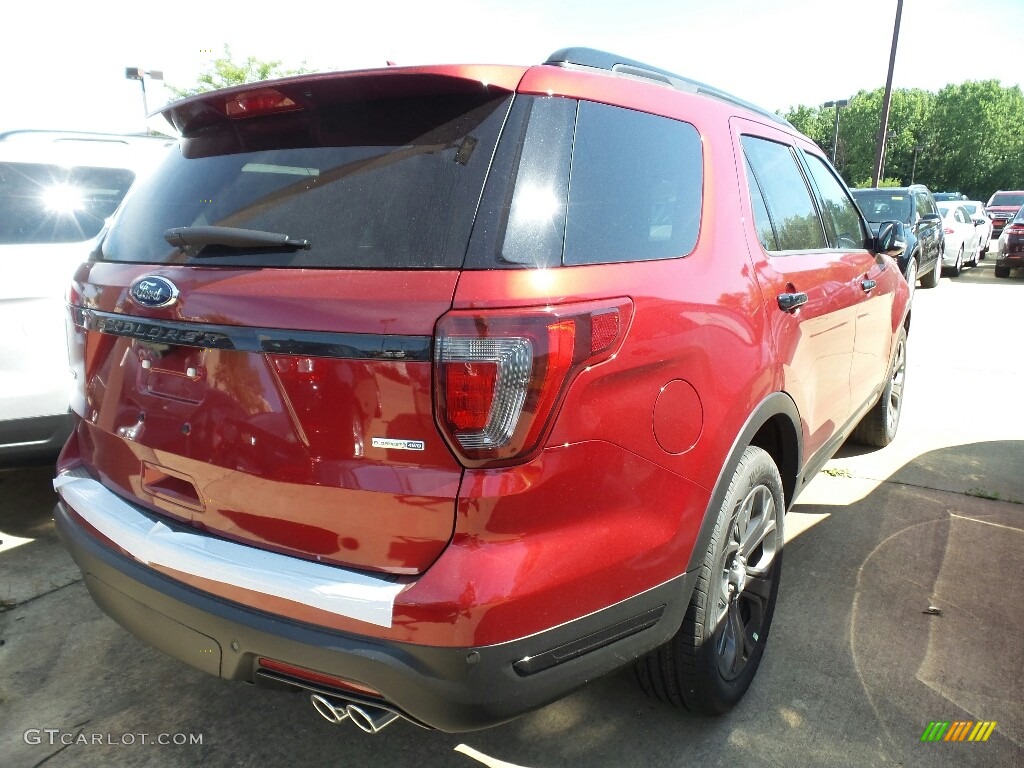 2018 Explorer Sport 4WD - Ruby Red / Ebony Black photo #3