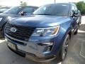 2018 Blue Metallic Ford Explorer Sport 4WD  photo #1
