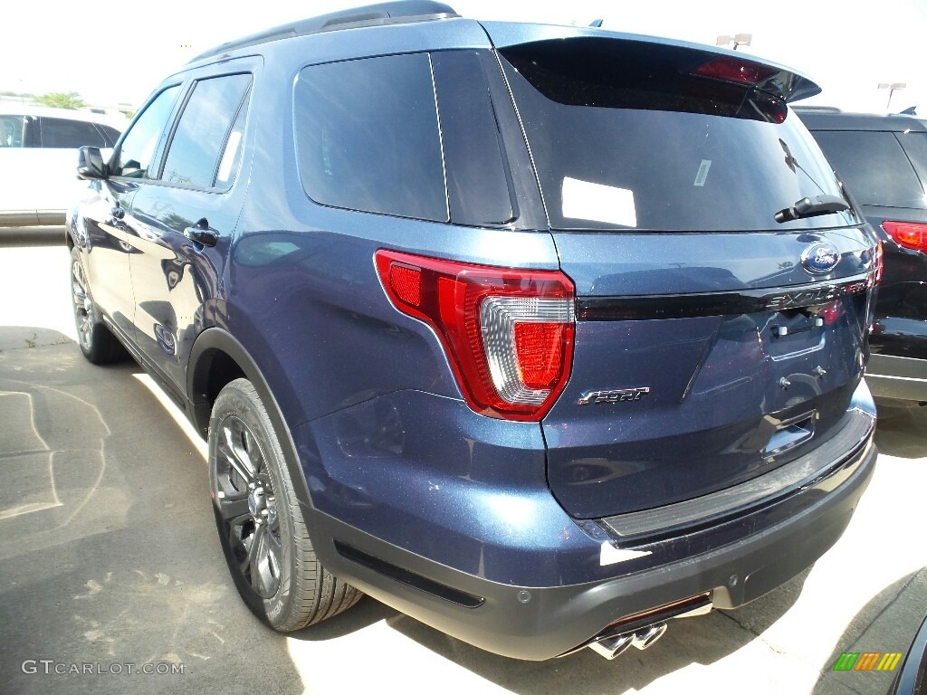 2018 Explorer Sport 4WD - Blue Metallic / Ebony Black photo #3