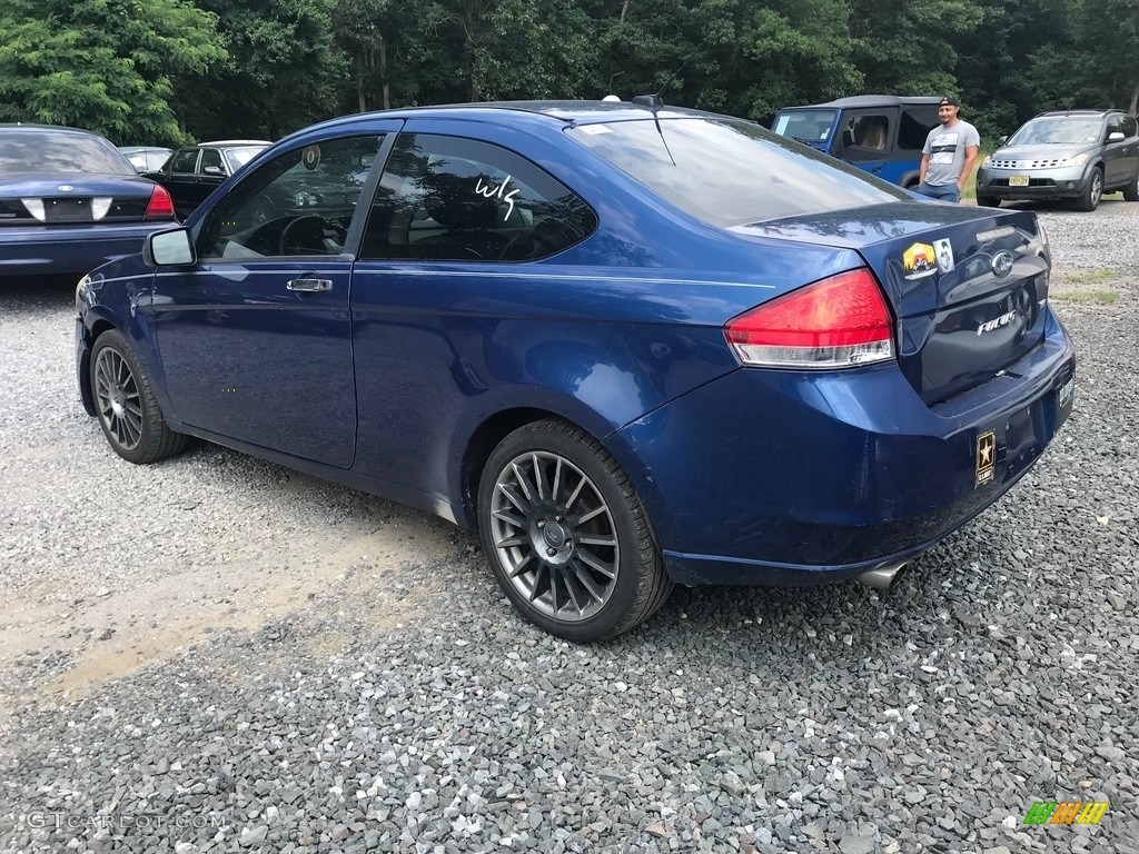 2008 Focus S Coupe - Vista Blue Metallic / Medium Stone photo #3