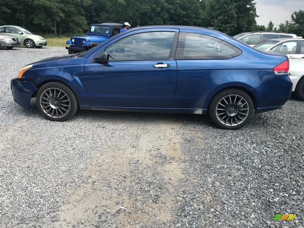 2008 Focus S Coupe - Vista Blue Metallic / Medium Stone photo #4