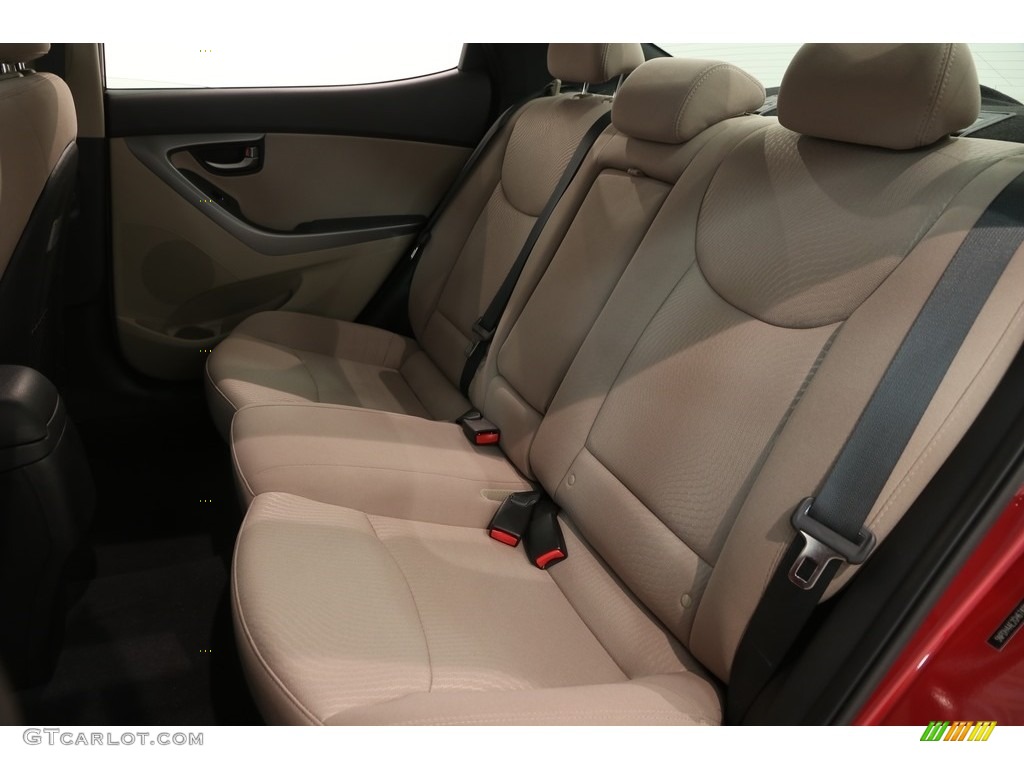 2016 Elantra Value Edition - Red / Beige photo #17