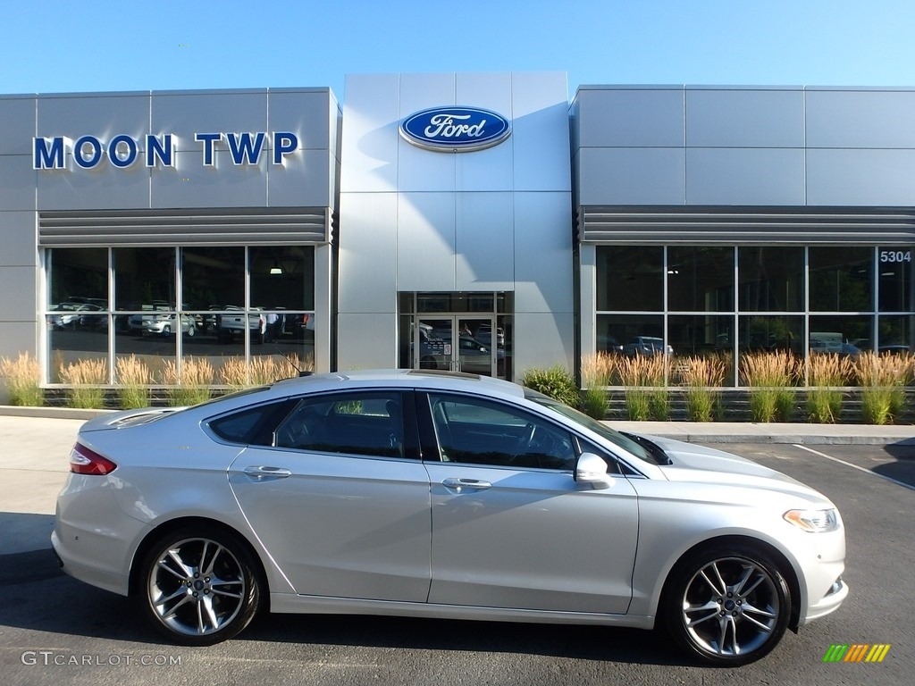 2013 Fusion Titanium AWD - Ingot Silver Metallic / Charcoal Black photo #1