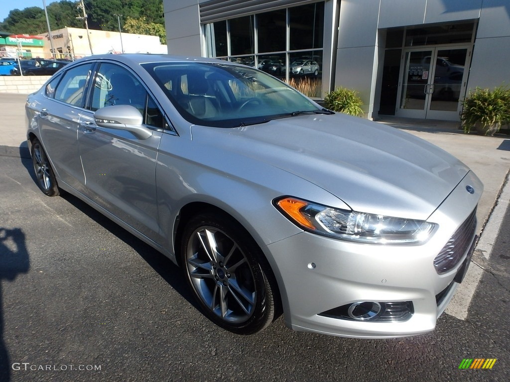 2013 Fusion Titanium AWD - Ingot Silver Metallic / Charcoal Black photo #9