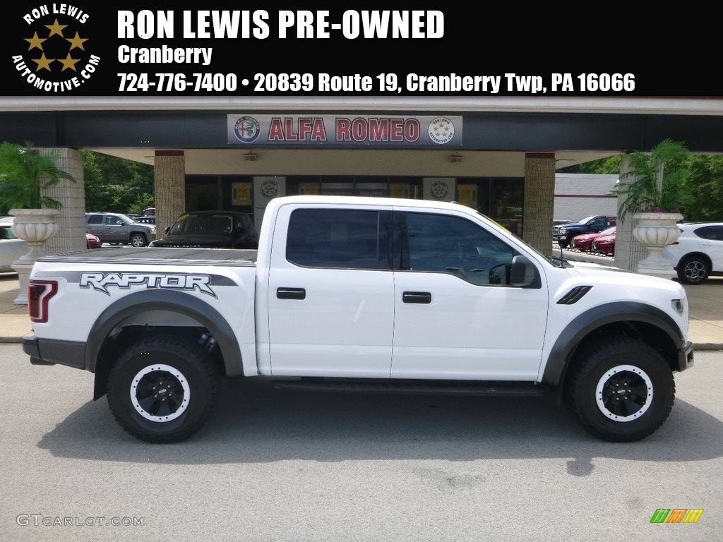 2017 F150 SVT Raptor SuperCrew 4x4 - Oxford White / Raptor Black photo #1