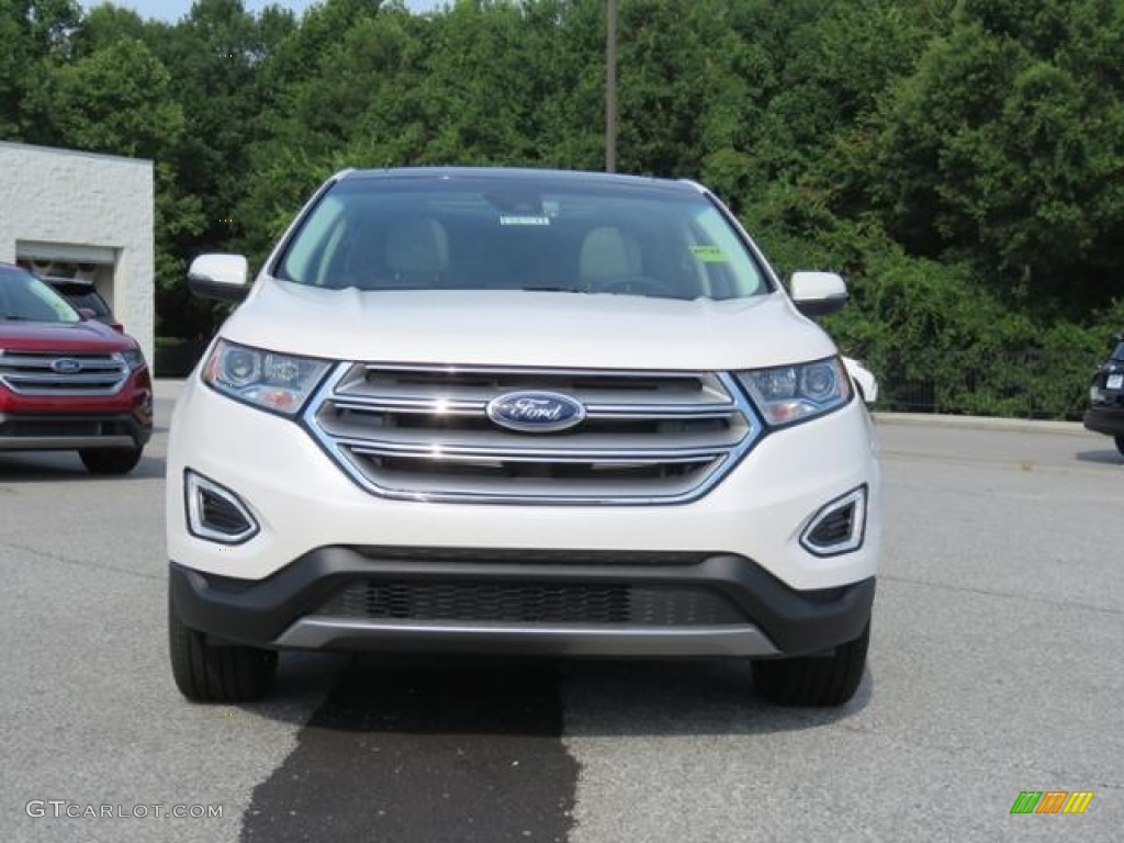 2018 Edge Titanium AWD - White Platinum / Ceramic photo #2