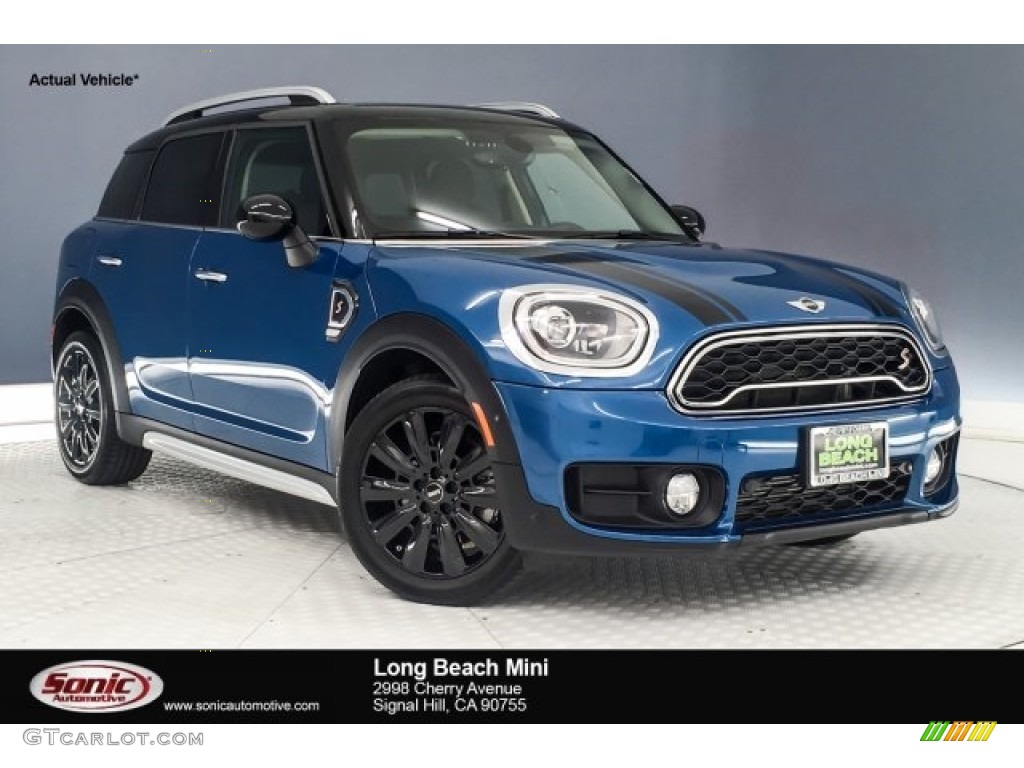 2018 Countryman Cooper S - Island Blue Metallic / Carbon Black photo #1