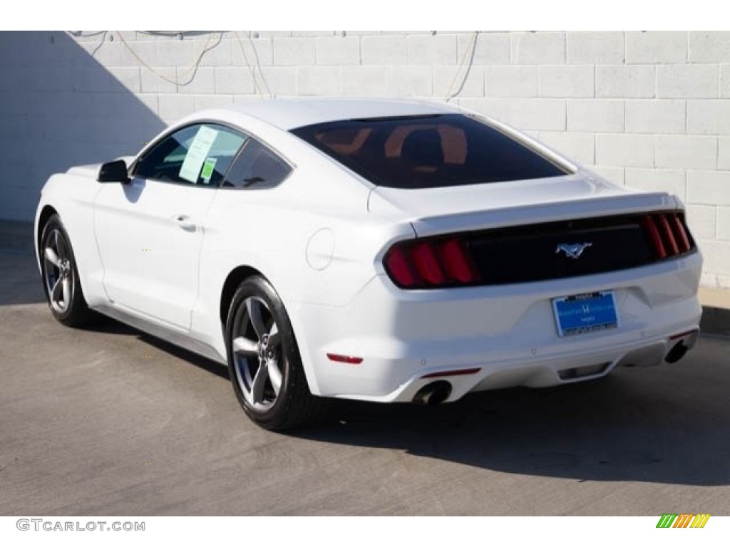 2015 Mustang EcoBoost Coupe - Oxford White / 50 Years Raven Black photo #2