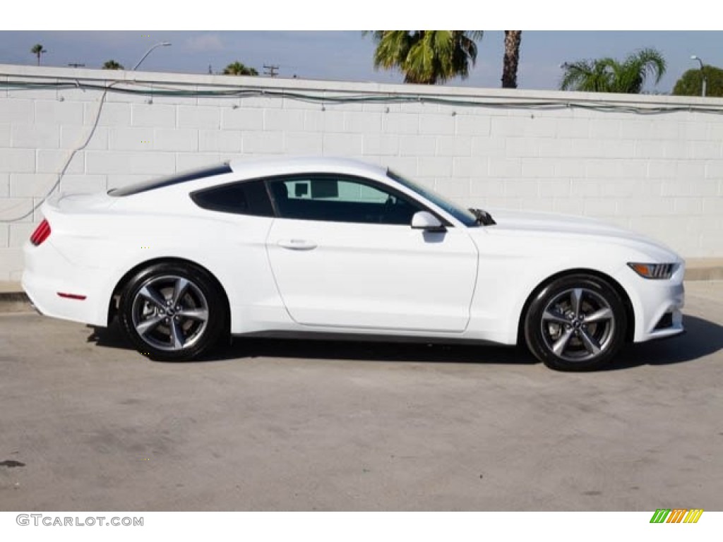 2015 Mustang EcoBoost Coupe - Oxford White / 50 Years Raven Black photo #9