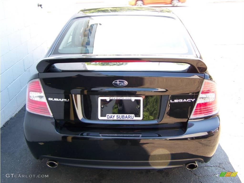 2006 Legacy 2.5i Special Edition Sedan - Obsidian Black Pearl / Off-Black photo #6