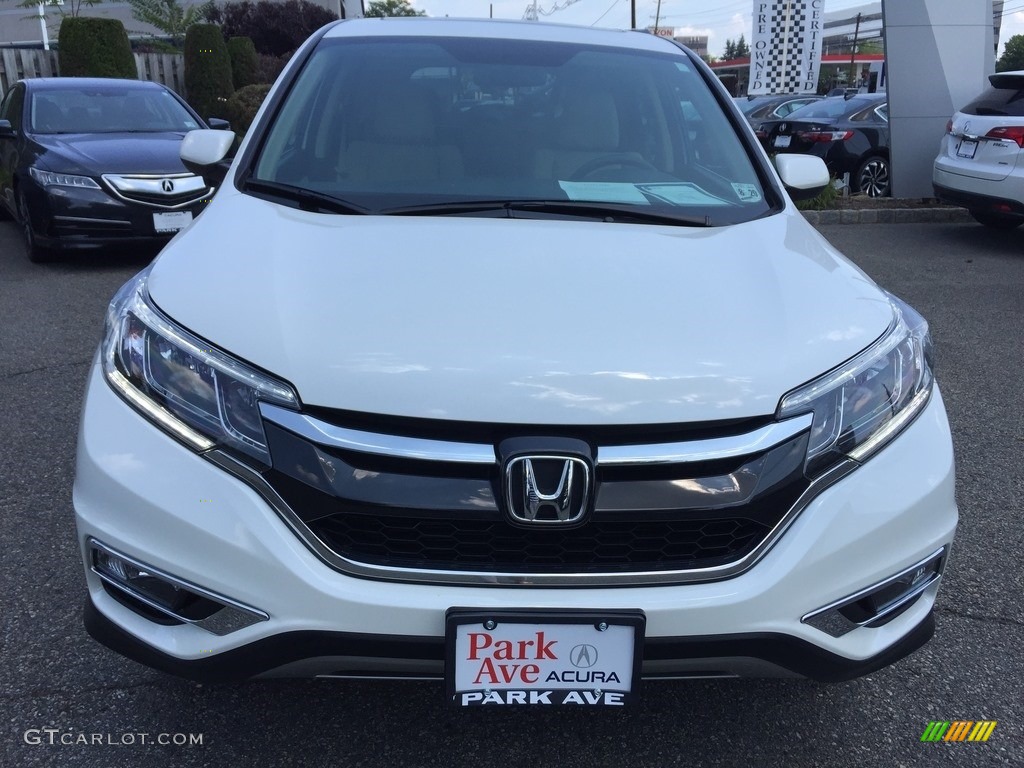 2015 CR-V EX - White Diamond Pearl / Beige photo #8