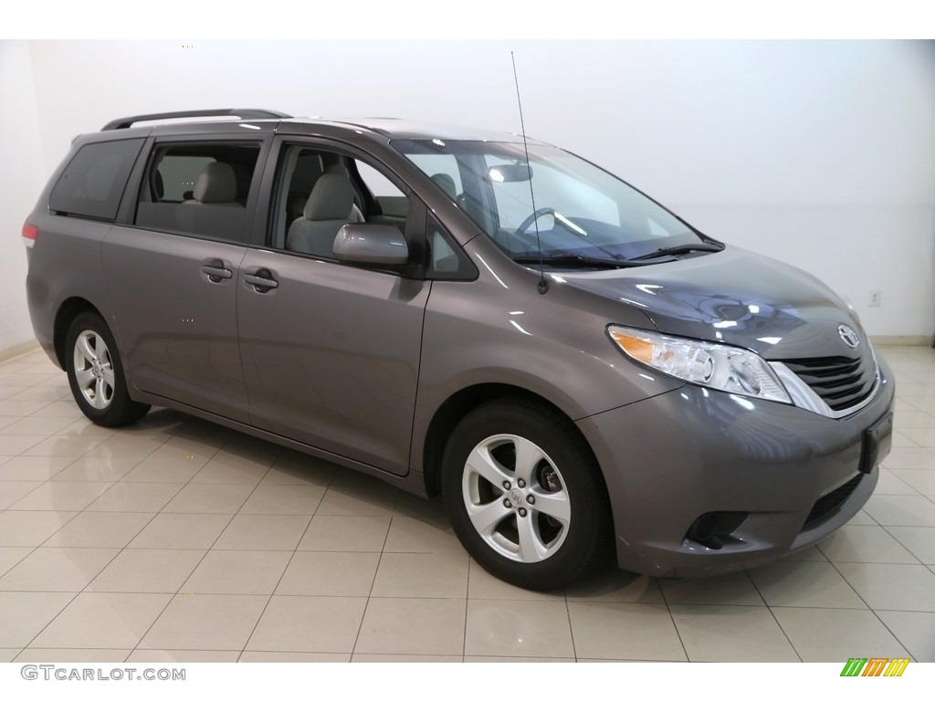 2012 Sienna LE - Predawn Gray Mica / Light Gray photo #1