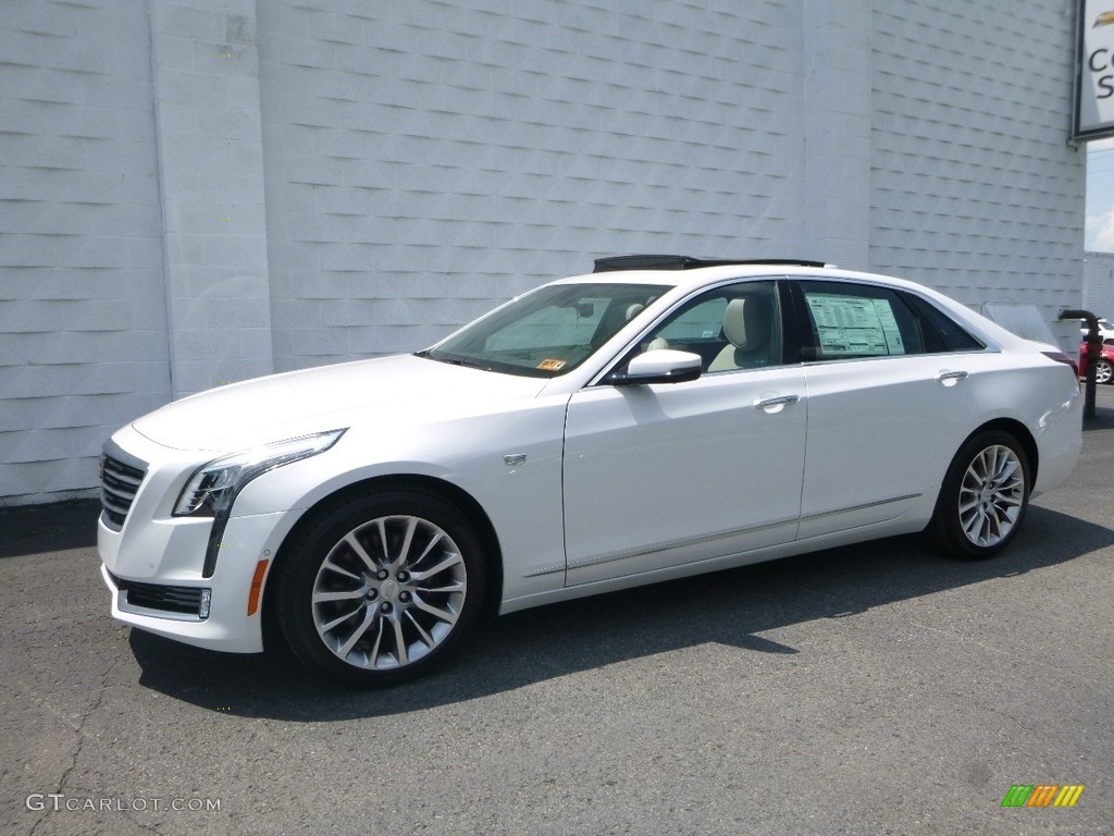 Crystal White Tricoat 2018 Cadillac CT6 3.6 Premium Luxury AWD Sedan Exterior Photo #128255861