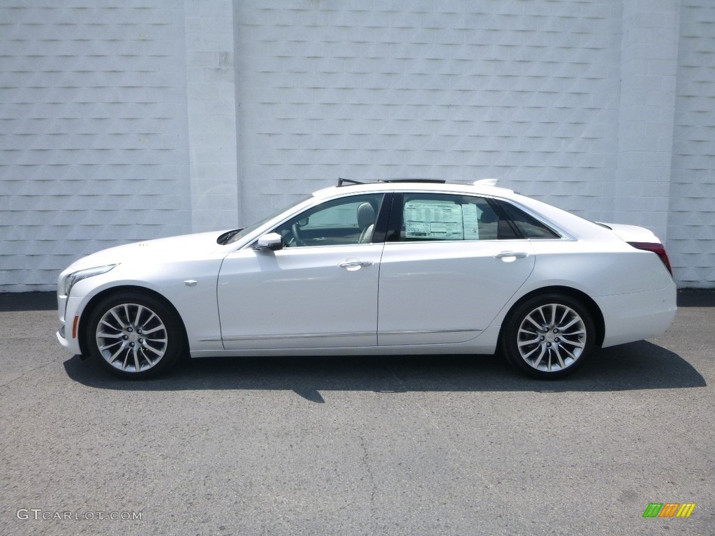 Crystal White Tricoat 2018 Cadillac CT6 3.6 Premium Luxury AWD Sedan Exterior Photo #128255888