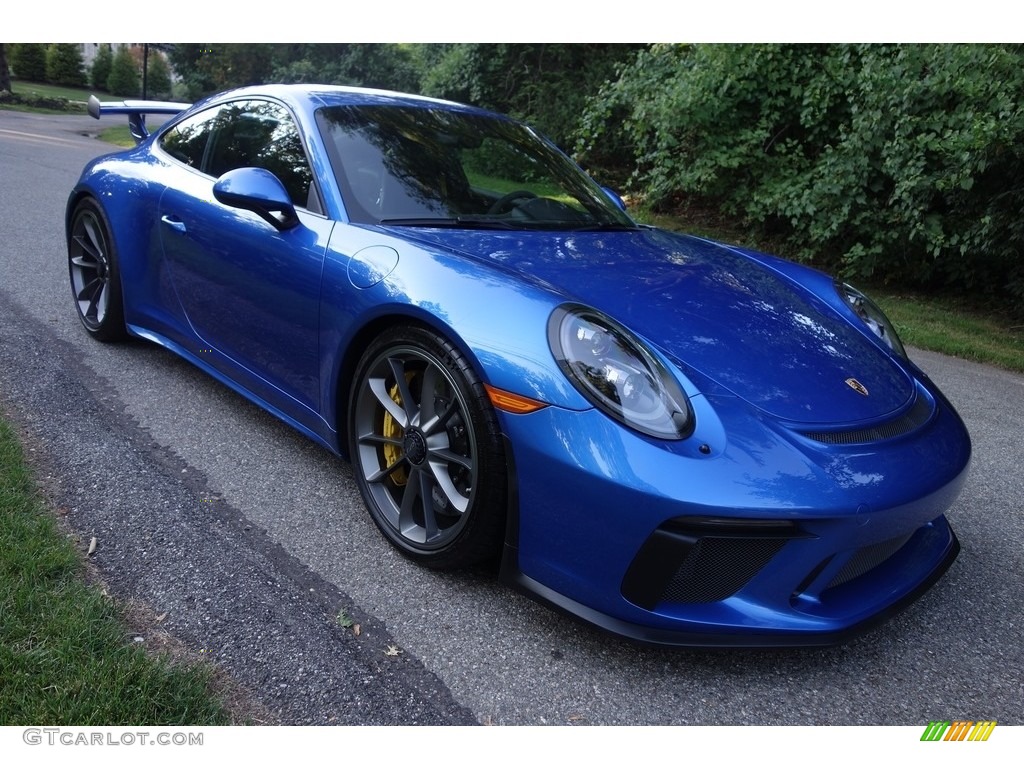 2018 911 GT3 - Sapphire Blue Metallic / Black w/Alcantara photo #8