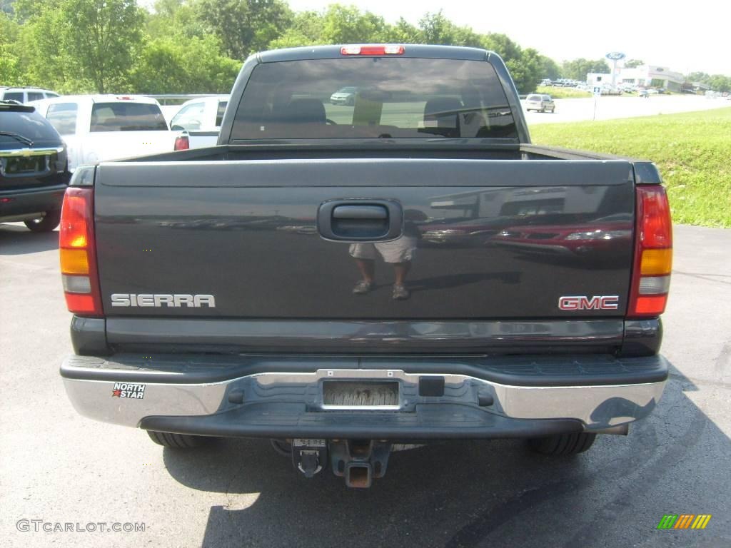 2003 Sierra 1500 SLT Extended Cab 4x4 - Carbon Metallic / Neutral photo #4