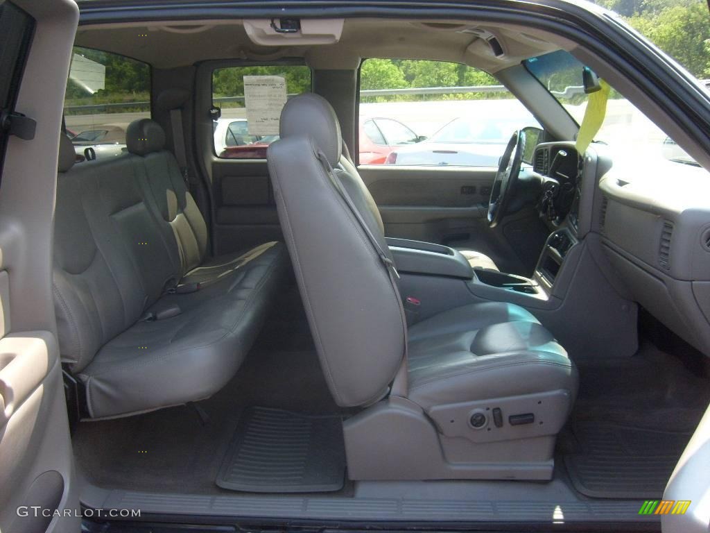 2003 Sierra 1500 SLT Extended Cab 4x4 - Carbon Metallic / Neutral photo #16