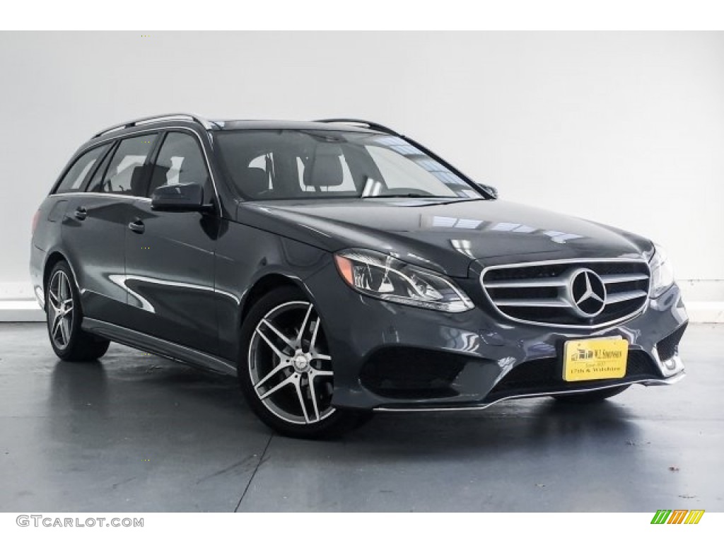 2016 E 350 4Matic Wagon - Steel Grey Metallic / Black photo #12