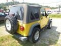 2004 Solar Yellow Jeep Wrangler X 4x4  photo #5
