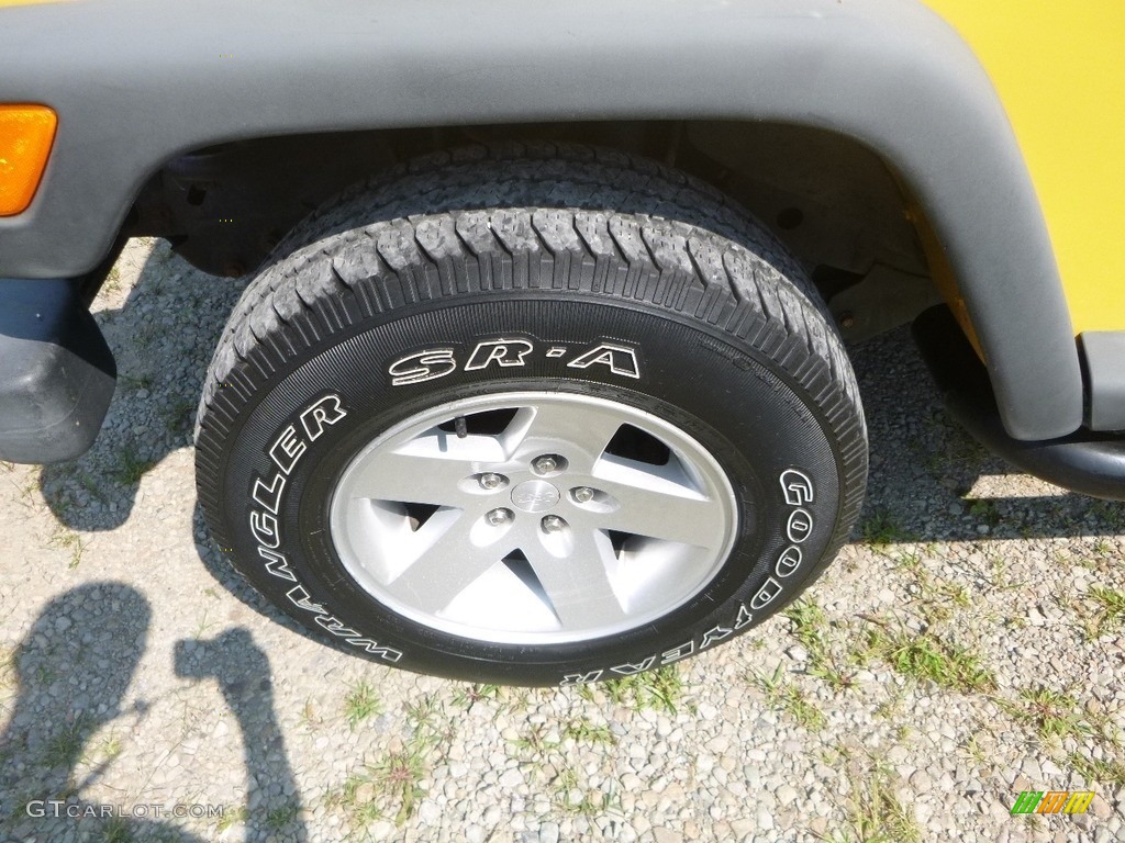 2004 Wrangler X 4x4 - Solar Yellow / Dark Slate Gray photo #12