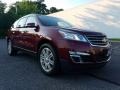 Siren Red Tintcoat 2015 Chevrolet Traverse LT AWD