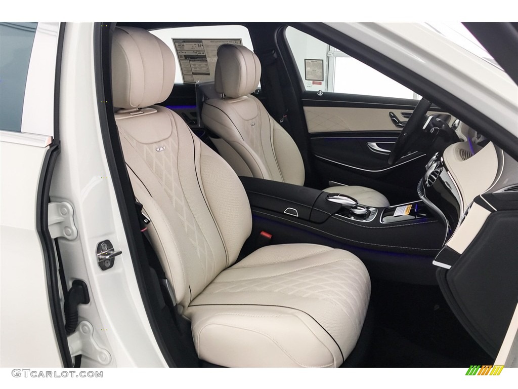 Porcelain/Black Interior 2018 Mercedes-Benz S Maybach S 650 Photo #128262167