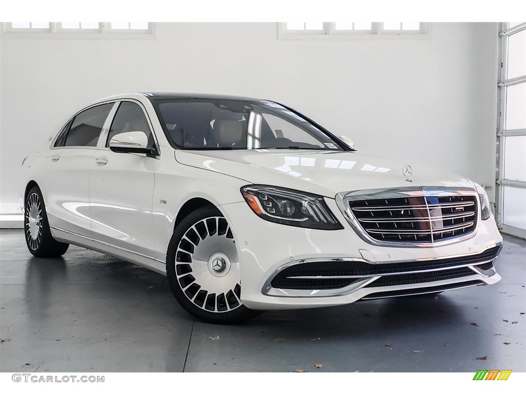 designo Diamond White Metallic 2018 Mercedes-Benz S Maybach S 650 Exterior Photo #128262305