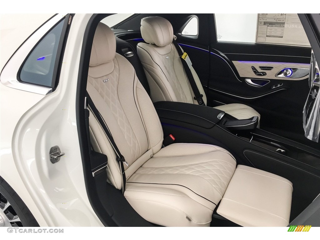 Porcelain/Black Interior 2018 Mercedes-Benz S Maybach S 650 Photo #128262362