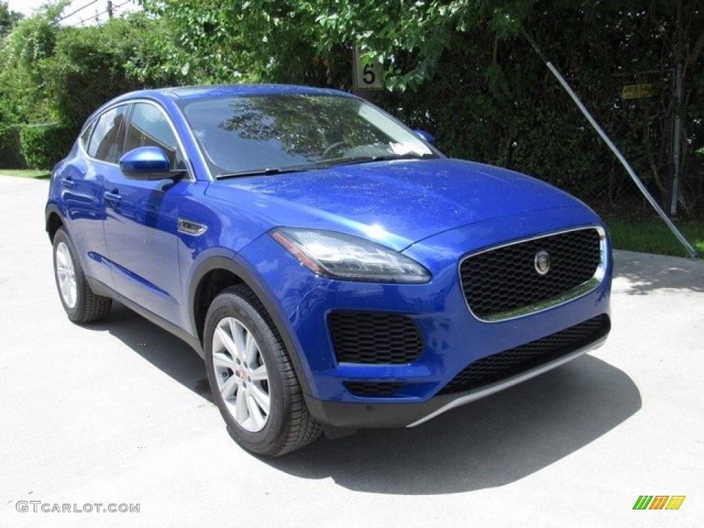 2018 E-PACE S - Caesium Blue Metallic / Ebony/Ebony photo #2