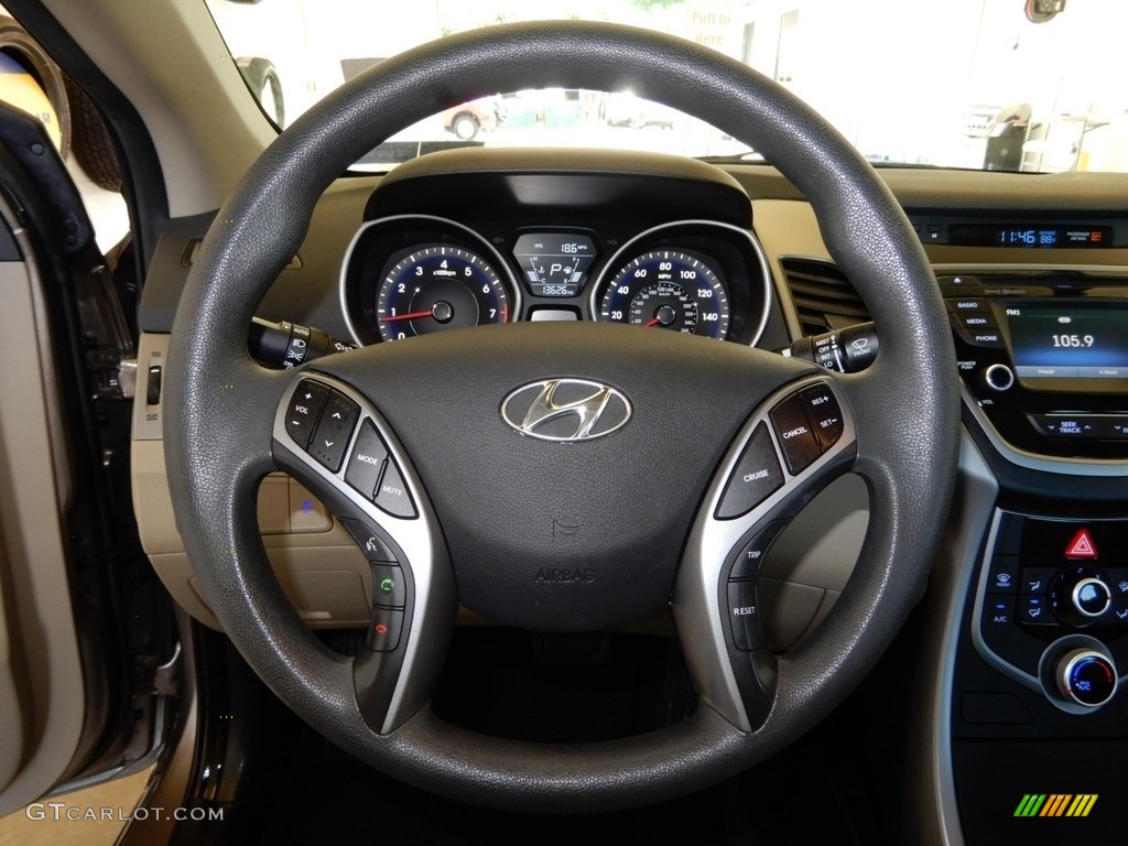 2016 Elantra SE - Desert Bronze / Beige photo #12