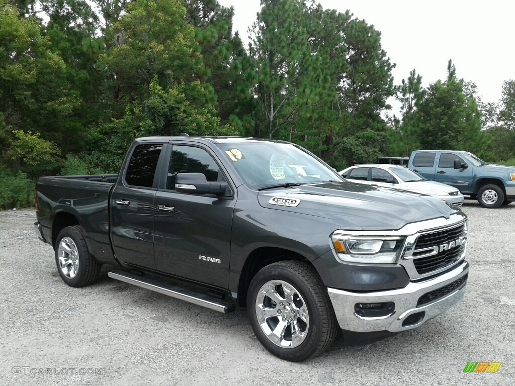 2019 1500 Big Horn Quad Cab - Granite Crystal Metallic / Black/Diesel Gray photo #7
