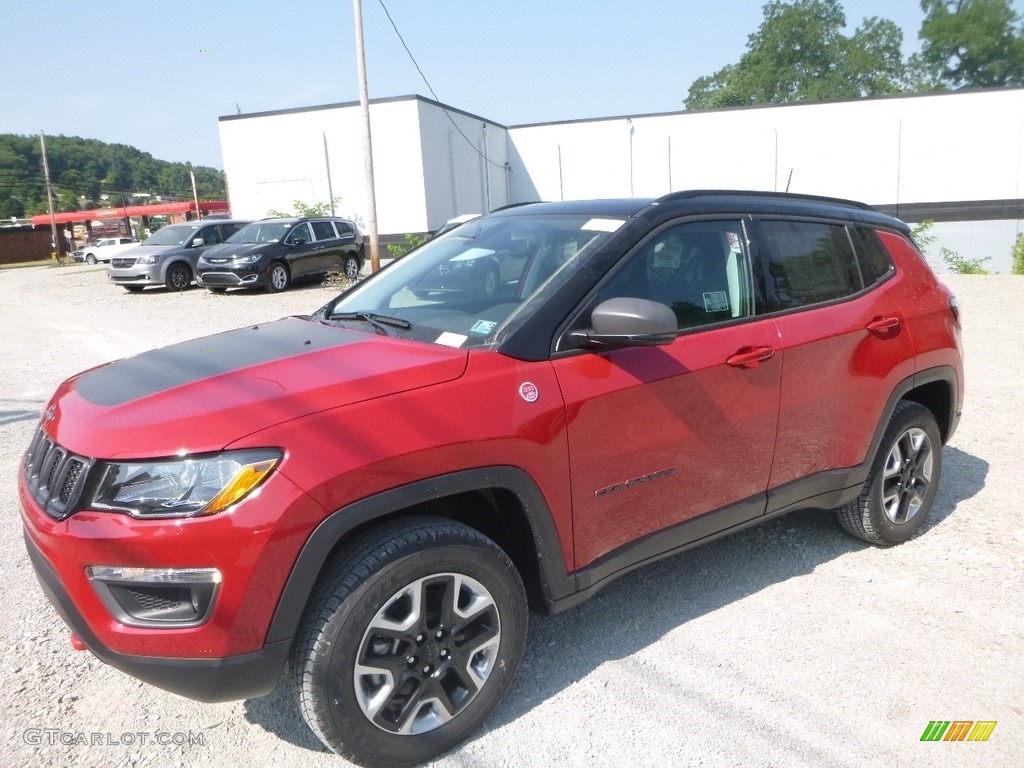 2018 Compass Trailhawk 4x4 - Redline Pearl / Black/Ruby Red photo #1