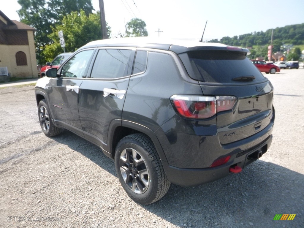 2018 Compass Trailhawk 4x4 - Rhino / Black/Ruby Red photo #3