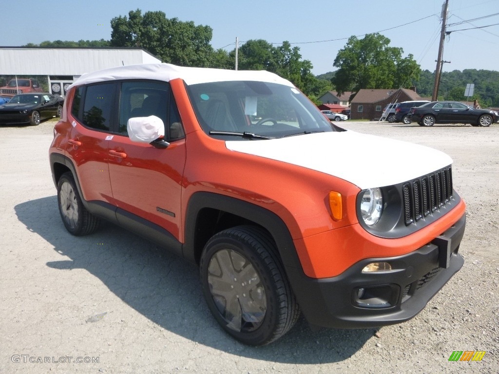 2018 Renegade Latitude 4x4 - Omaha Orange / Black photo #7