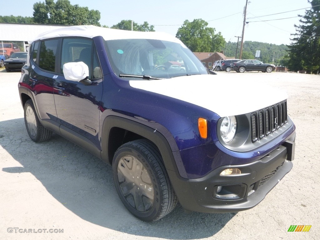 2018 Renegade Latitude 4x4 - Jetset Blue / Black photo #7