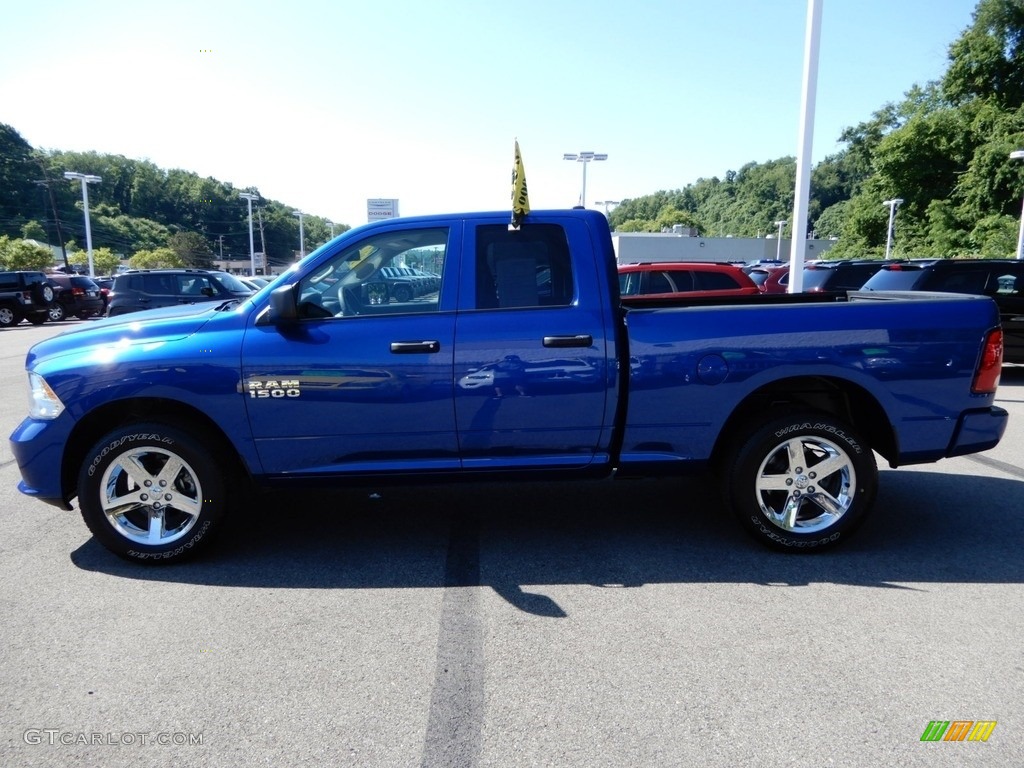 2017 1500 Express Quad Cab 4x4 - Blue Streak Pearl / Black/Diesel Gray photo #2
