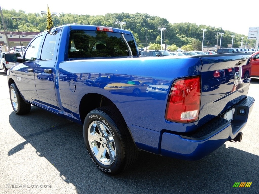 2017 1500 Express Quad Cab 4x4 - Blue Streak Pearl / Black/Diesel Gray photo #3