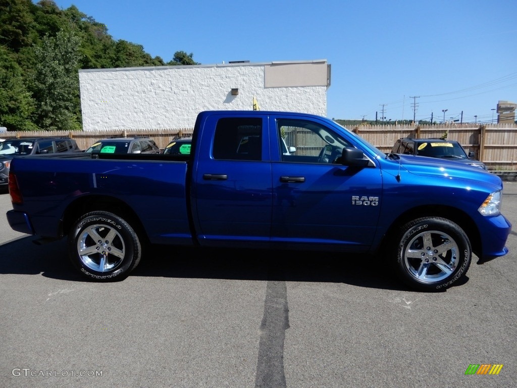 2017 1500 Express Quad Cab 4x4 - Blue Streak Pearl / Black/Diesel Gray photo #6