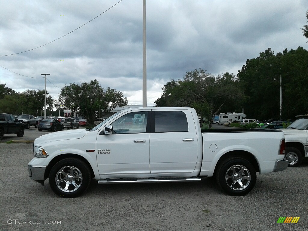 2018 1500 Laramie Crew Cab - Bright White / Black photo #2
