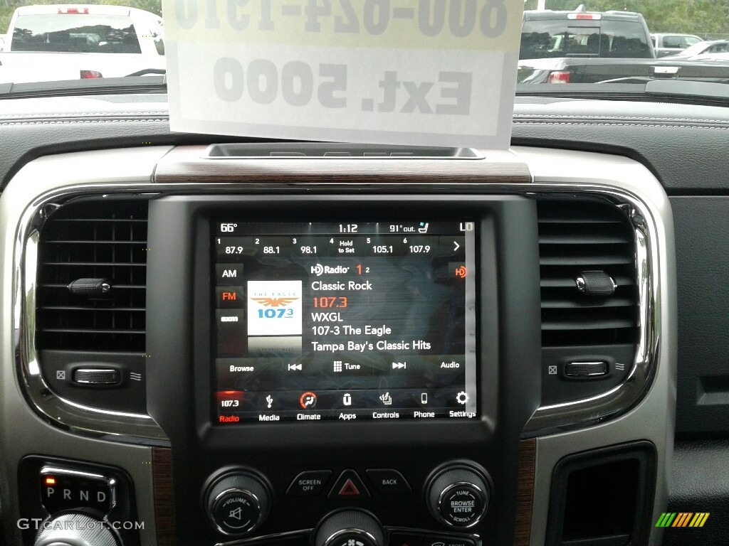 2018 1500 Laramie Crew Cab - Bright White / Black photo #16