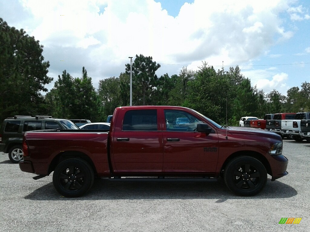 2018 1500 Express Crew Cab - Delmonico Red Pearl / Black/Diesel Gray photo #6