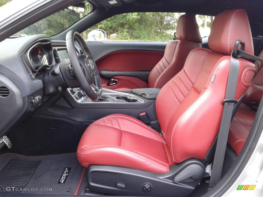 Black/Demonic Red Interior 2018 Dodge Challenger SRT Hellcat Widebody Photo #128271167