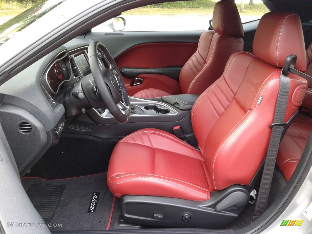 Black/Demonic Red Interior 2018 Dodge Challenger SRT Hellcat Widebody Photo #128271188