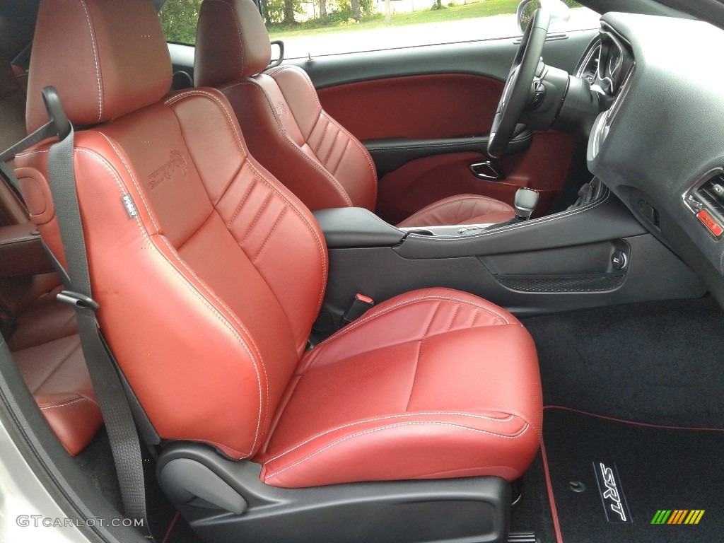 Black/Demonic Red Interior 2018 Dodge Challenger SRT Hellcat Widebody Photo #128271284