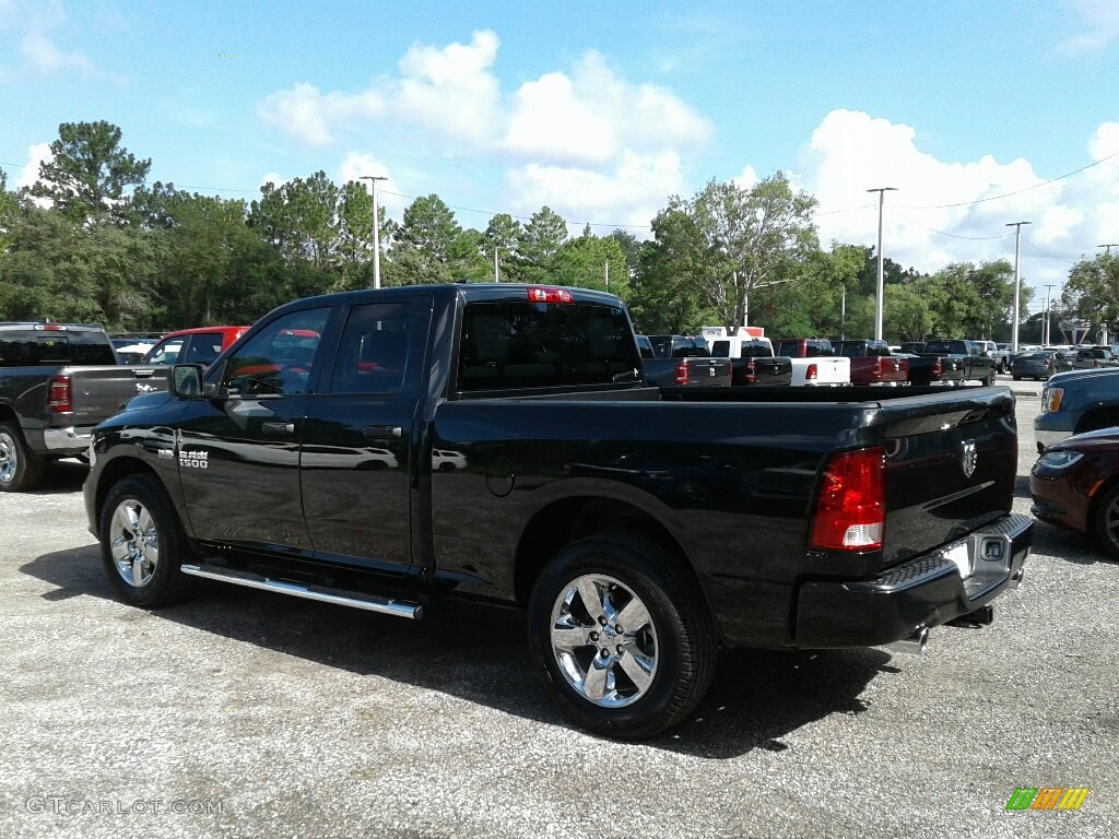 2018 1500 Express Quad Cab - Brilliant Black Crystal Pearl / Black/Diesel Gray photo #3