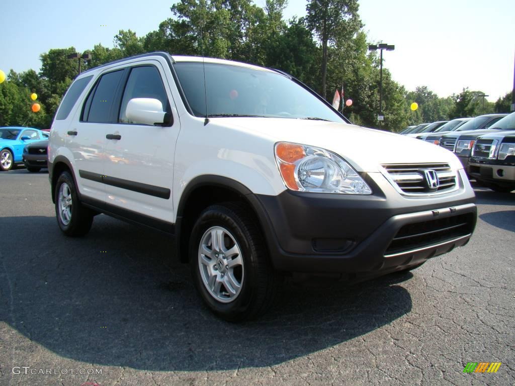 2002 CR-V EX 4WD - Taffeta White / Saddle photo #1